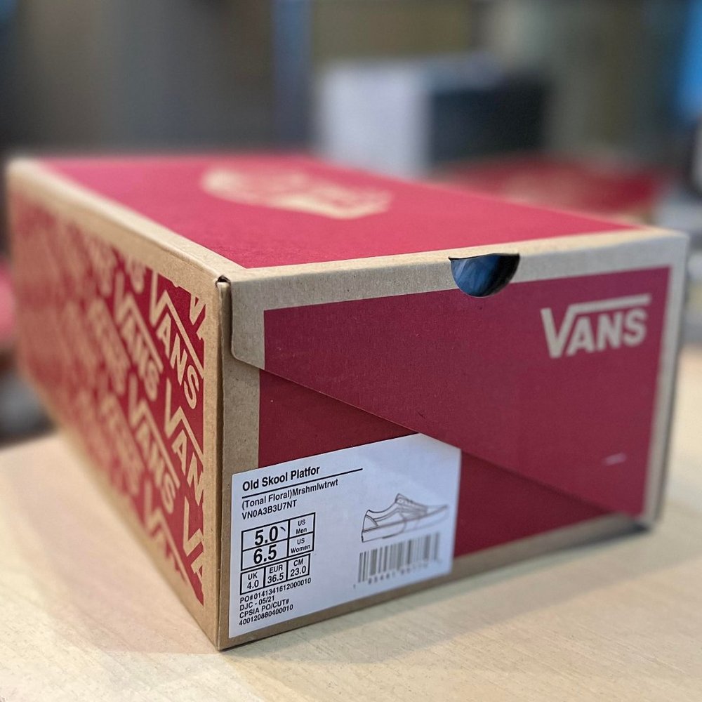 Vans Old Skool Platform Shoes Women's Tonal Floral - Picture 16 of 16